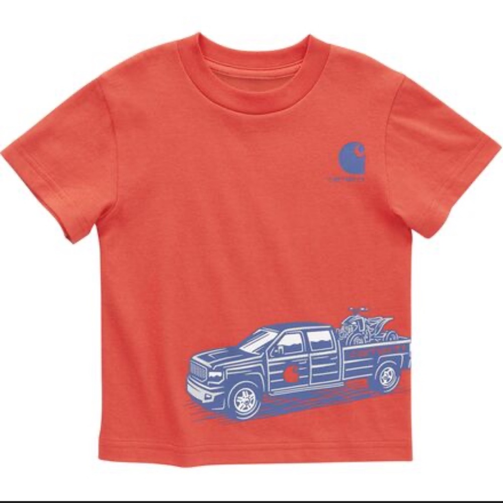 Carhartt Toddler Tee with Blue Truck Graphic
